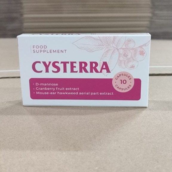 Cysterra kapszula doboza – 10 kapszula a húgyutak egészségéért